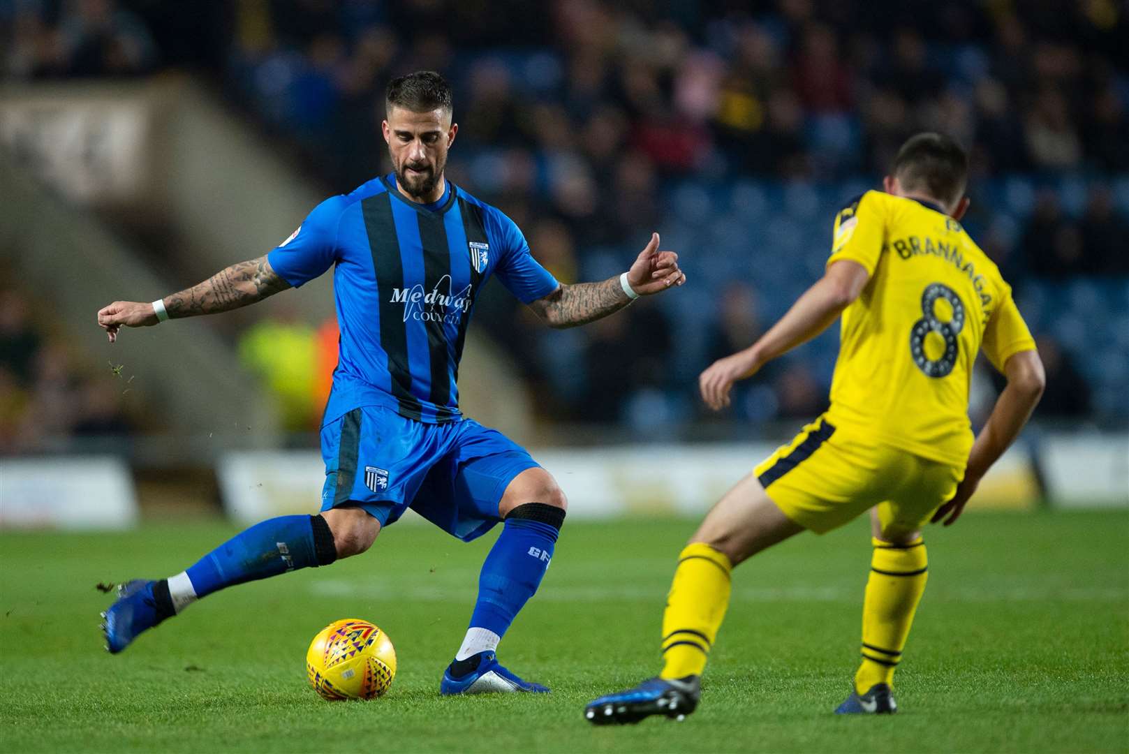 Max Ehmer in action against Oxford United last season Picture: Ady Kerry