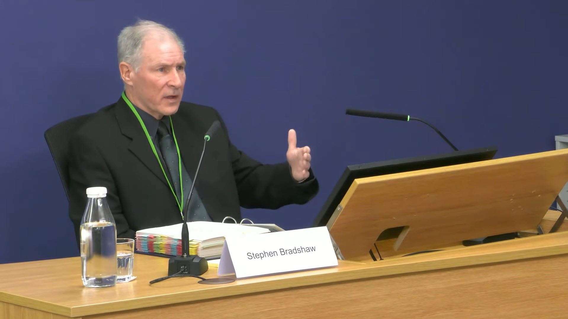 Post Office investigator Stephen Bradshaw gave evidence (Post Office Horizon IT Inquiry/PA)