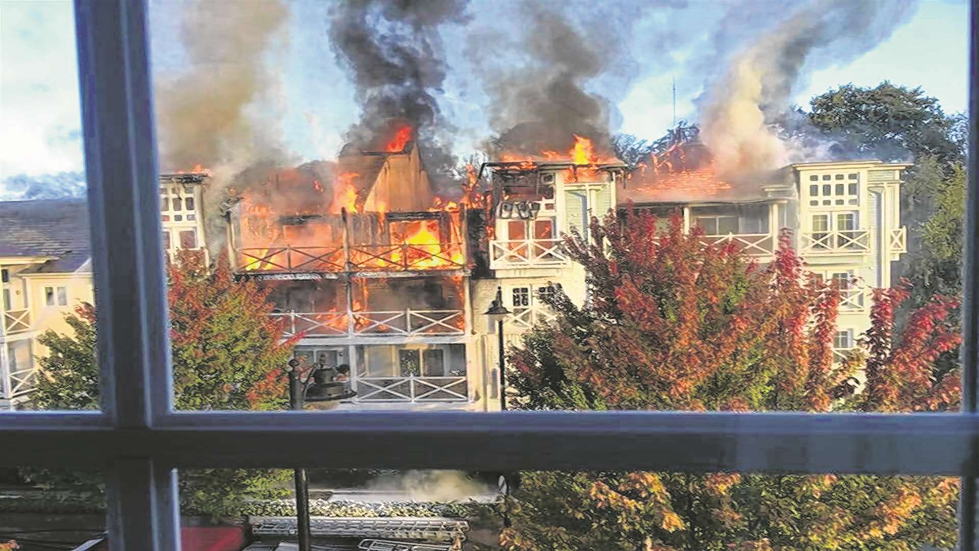 Scenes at the Holborough Lakes fire in September