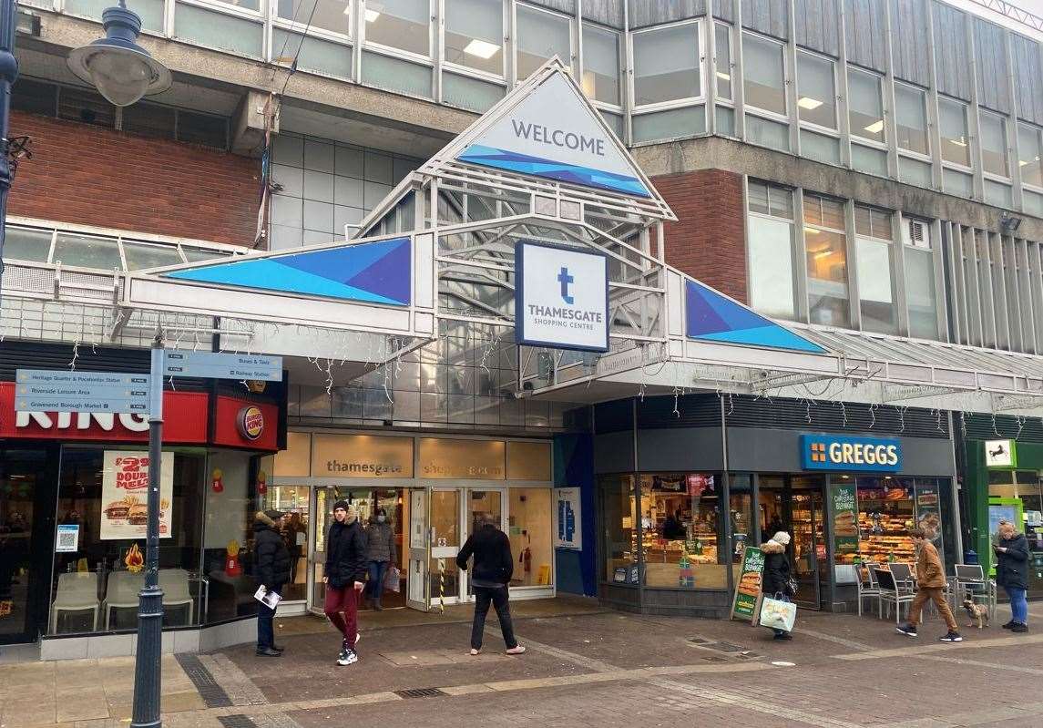 Thamesgate Shopping Centre in Gravesend high street.