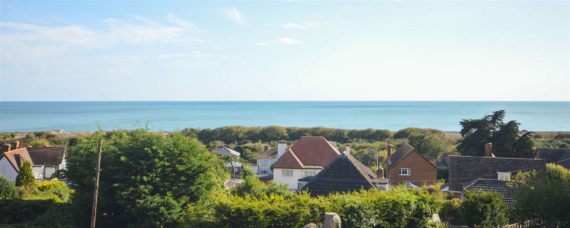 Holcombe looks out over the Channel