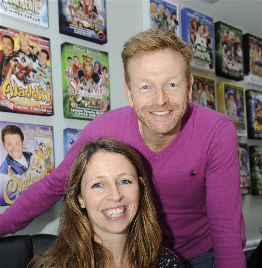 Paul Hendy and Emily Woods, producers of the panto at the Marlowe. Picture: Tony Flashman