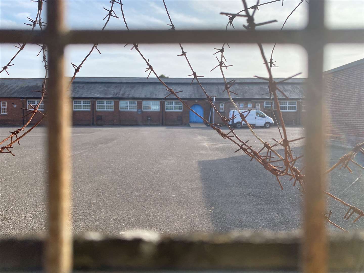 A question mark hangs over the future of Napier Barracks in Folkestone