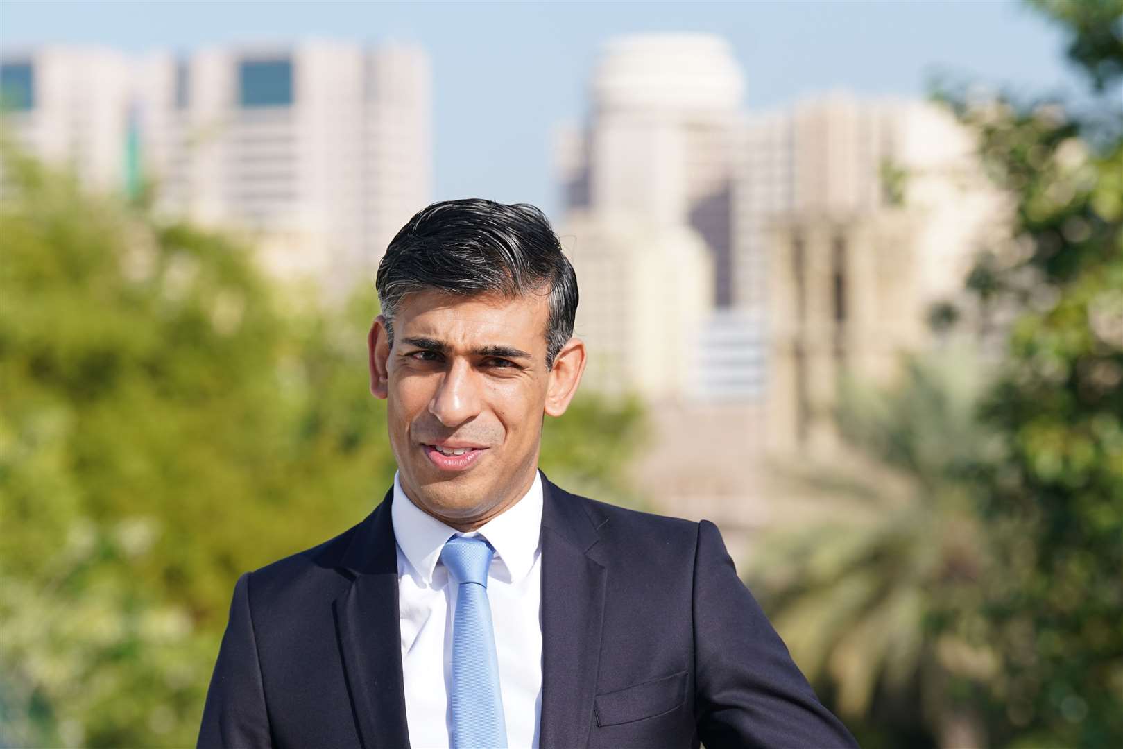 Rishi Sunak is in Dubai for the Cop28 climate summit (Stefan Rousseau/PA)