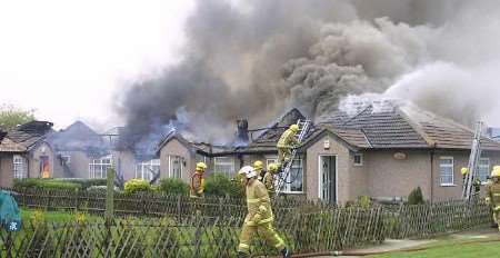 Firefighters face a big challenge. Picture: RICHARD EATON