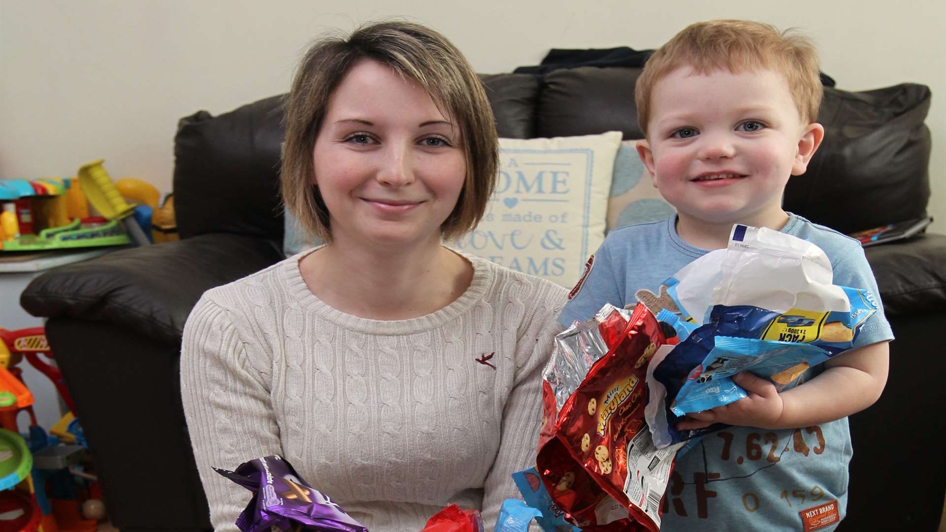 Tracey Fleming with son Ollie