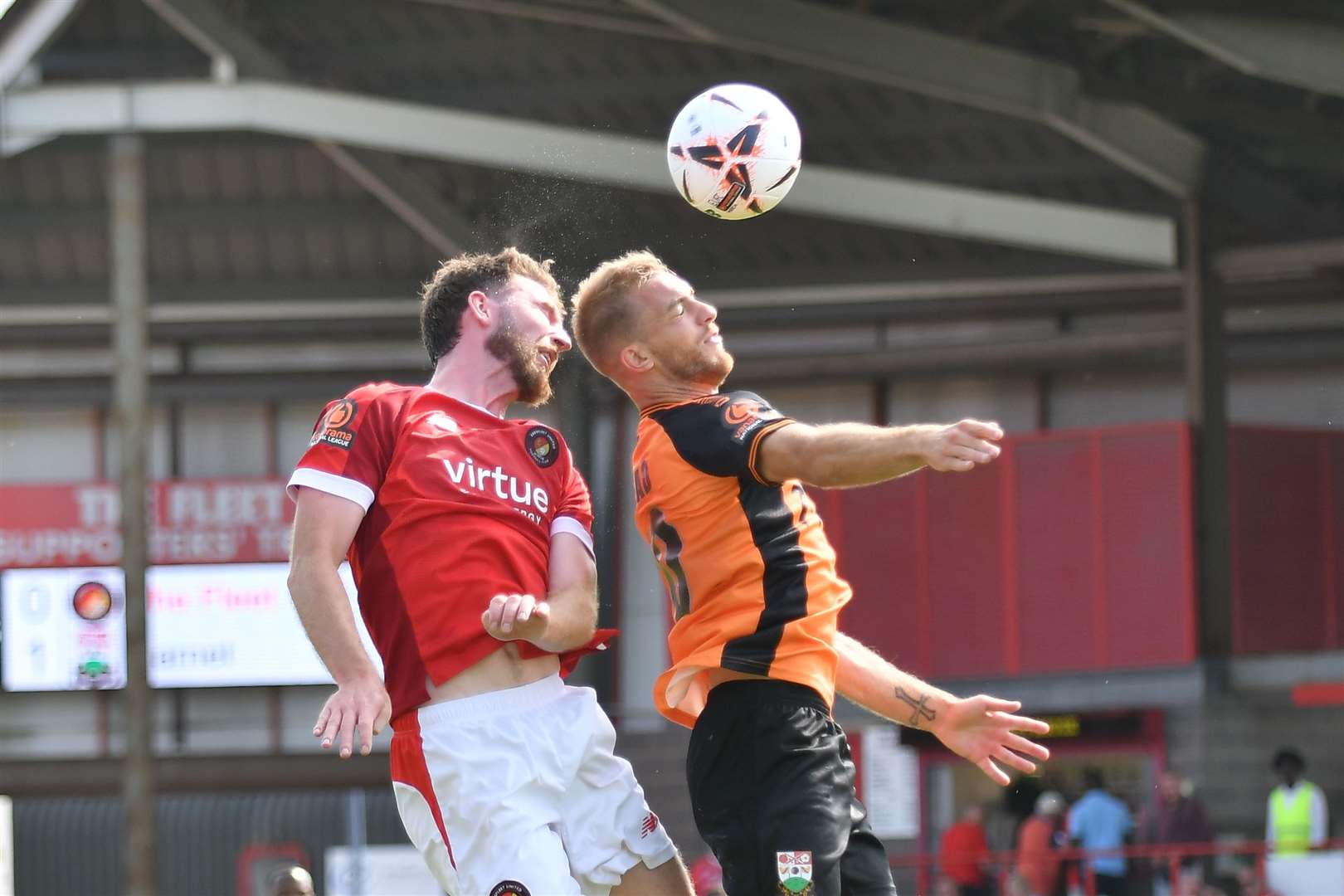 Action between Ebbsfleet and Barnet at Stonebridge Road. Picture: Ed Miller / EUFC