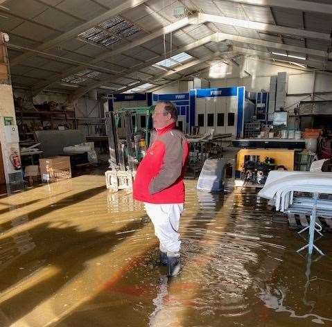 Dartford Composites director Mark Silvester says the flooding is the worst they have seen in 15 years (44362893)