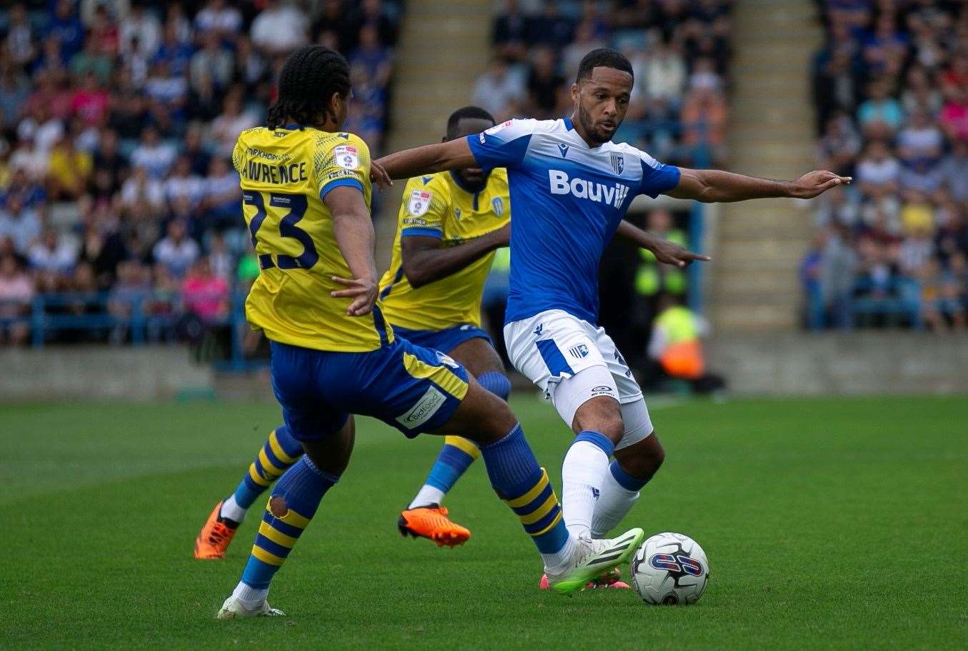 Gillingham midfielder Tim Dieng is back in training after injury Picture: @Julian_KPI