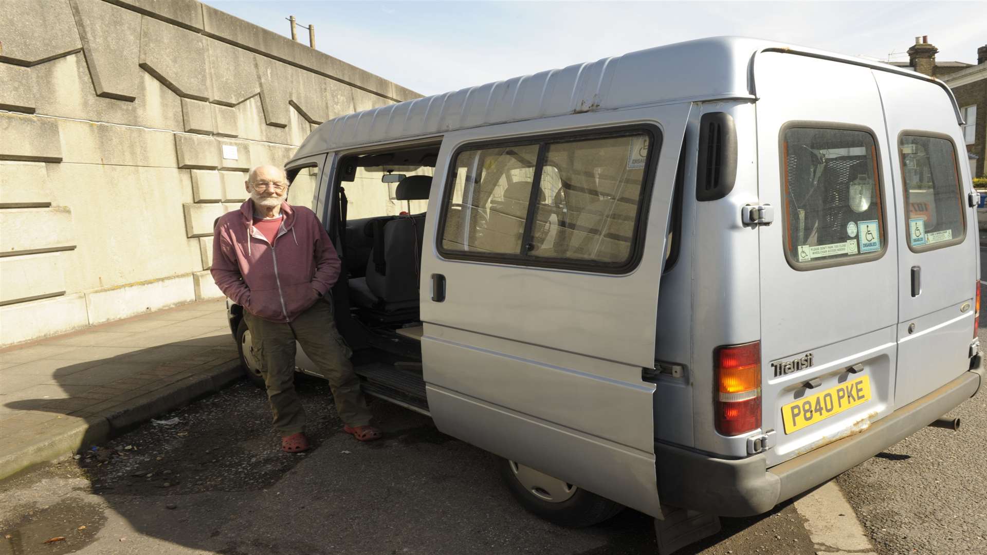 The van was parked in Marine Parade. Picture: Steve Crispe