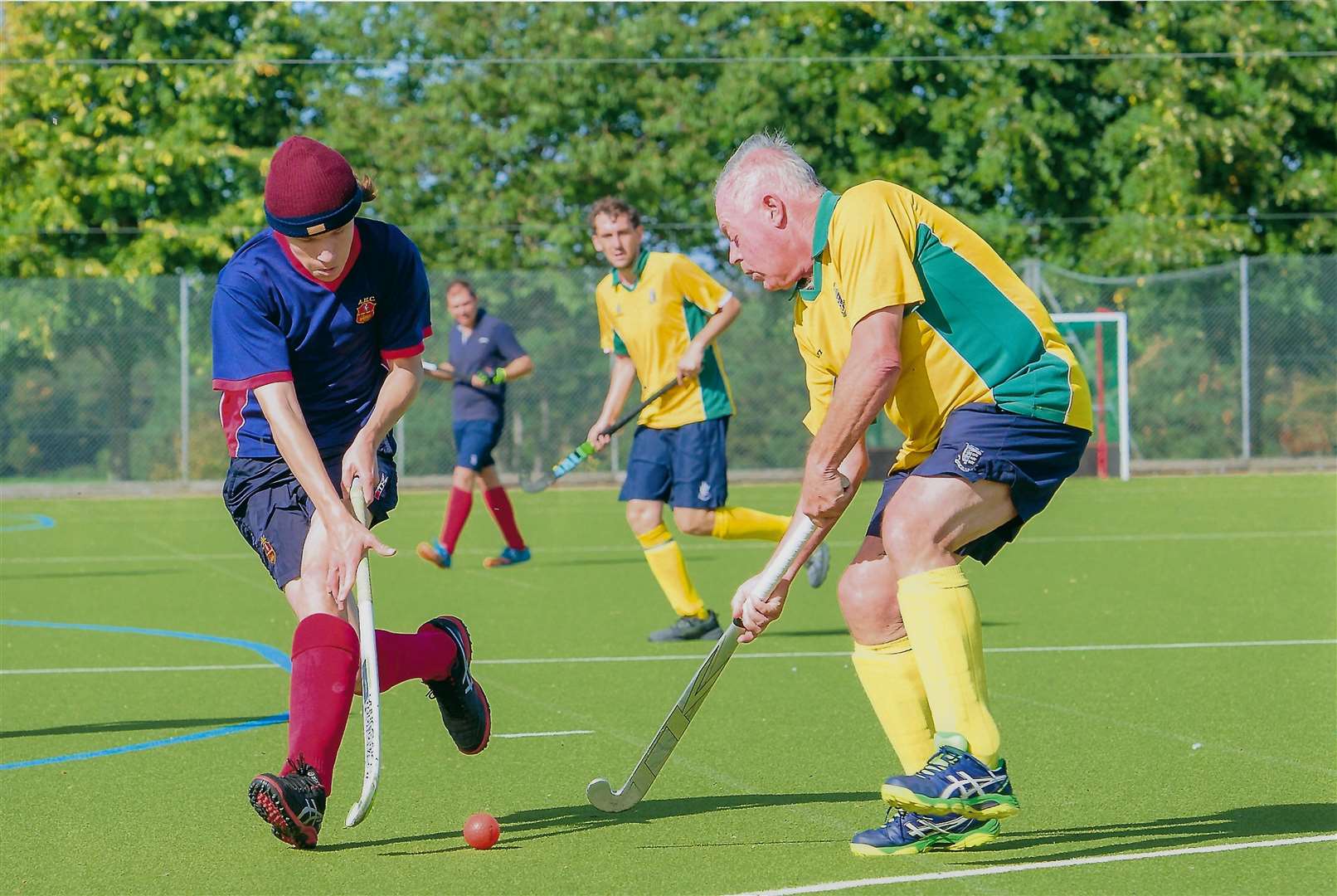 Tony Wyman, right, in action for Deal during 2019