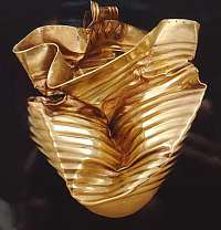 The Bronze Age gold cup discovered in 2001. Picture: MIKE WATERMAN