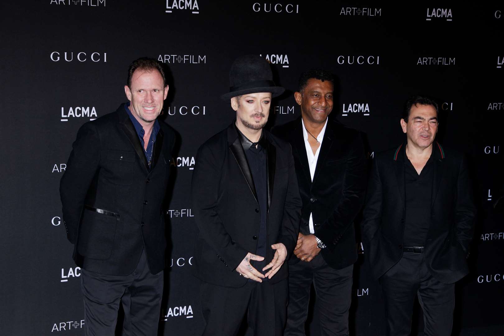 Boy George and his group Culture Club with members Mikey Craig, Roy Hay and Jon Moss in 2014 (Alamy/PA)