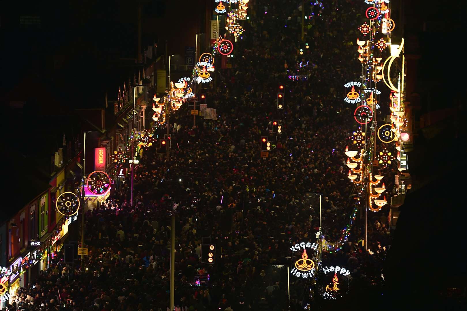 Lights are lit and presents are exchanged (Joe Giddens/PA)