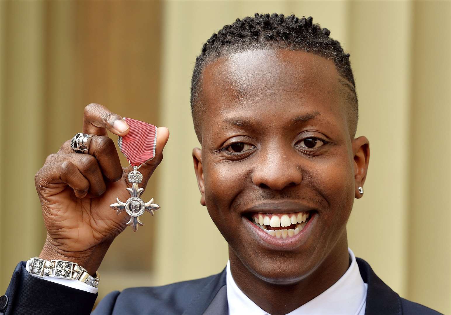 Jamal Edwards with his MBE (John Stillwell/PA)