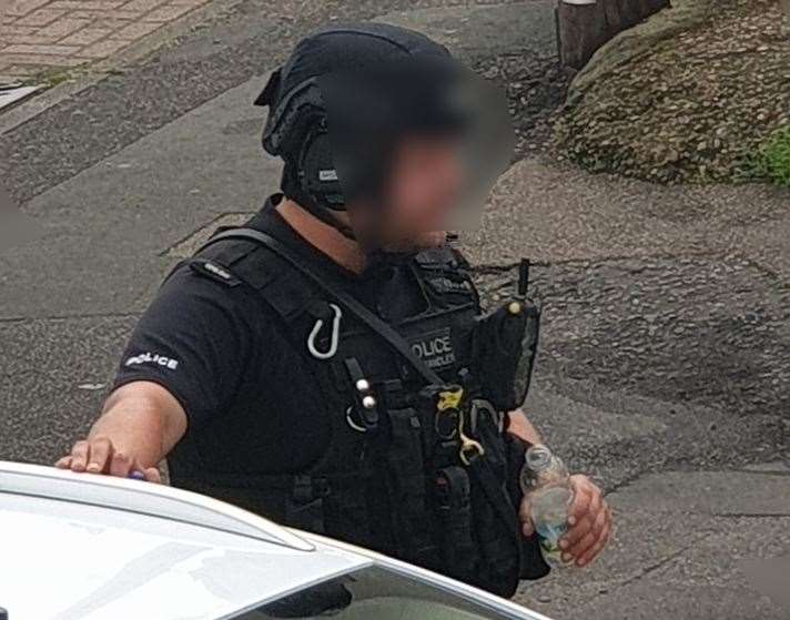 Armed police officers were seen entering a property in Ingram Road, Gillingham (12956177)