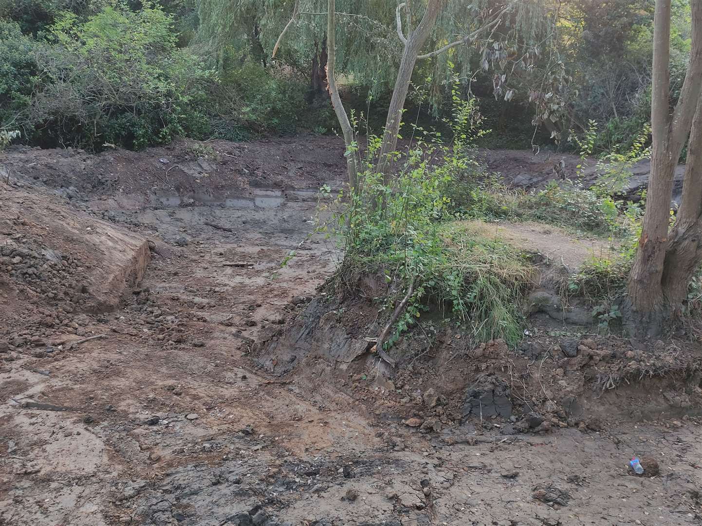 Recent rainfall has made the area at The Glen more slippery. Picture: David Kelly