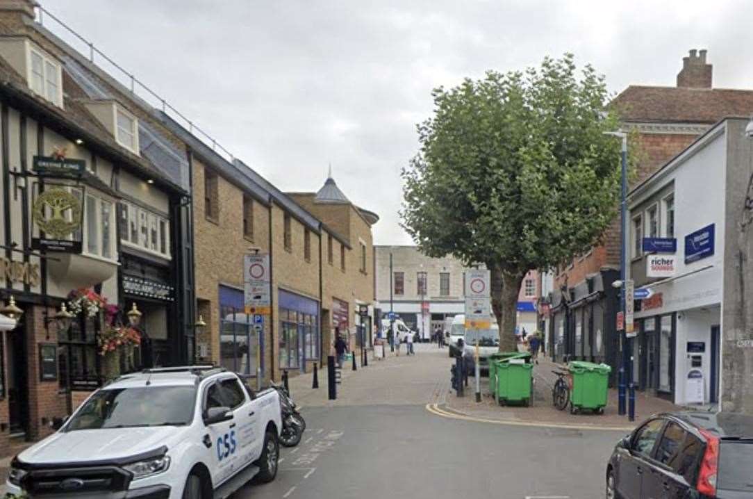 The violent assault reportedly took place outside a pub in Earl Street, Maidstone. Picture: Google Maps