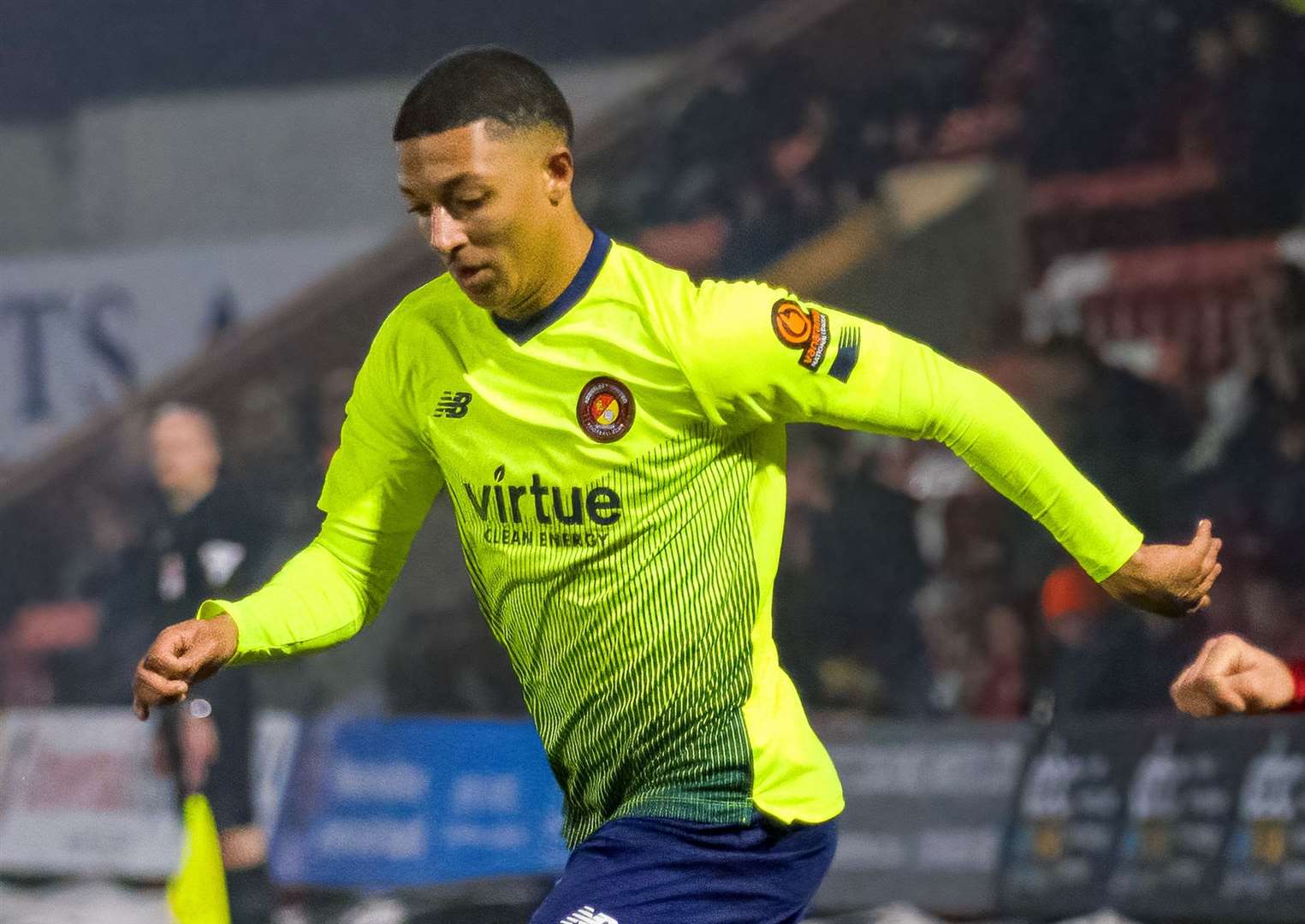 Ebbsfleet United defender Myles Kenlock. Picture: Ed Miller/EUFC