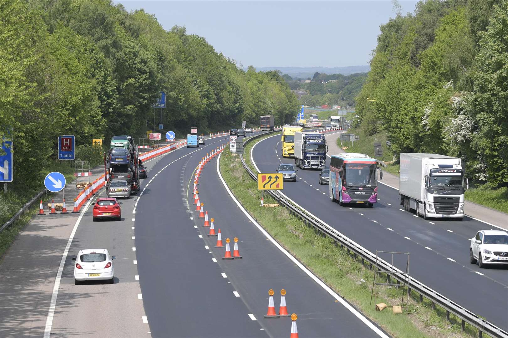 The M20 will close in both directions. Picture: Barry Goodwin