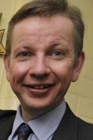 Education secretary Michael Gove on a visit to Kent