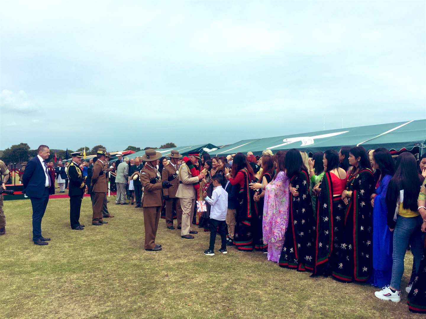 The Prince of Wales has arrived at the Sir John Moore Barracks in Shorncliffe, Folkestone