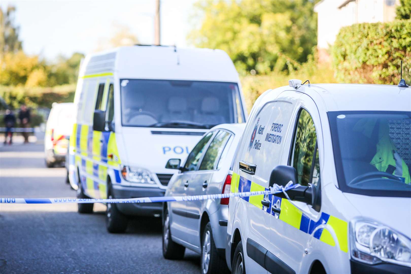 Murder scene at Carpenters Lane, Hadlow. Picture: Matthew Walker. (7769181)