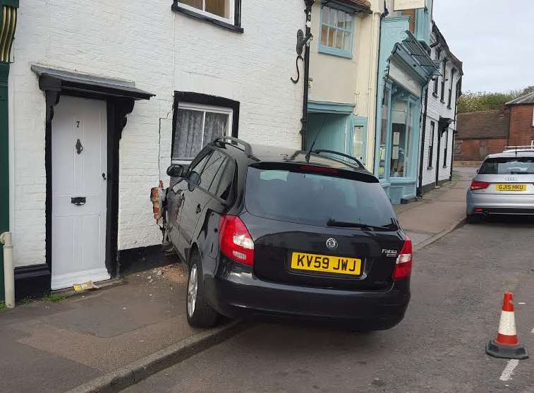 The crash happened in High Street, Sturry