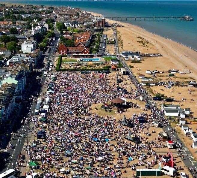 Garry Begg took this aerial view of the event. Picture: Garry Begg - Drone Photography