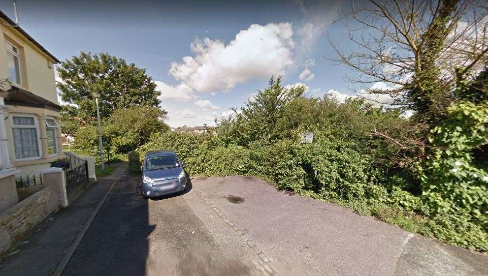 The site off Layfield Road set to be redeveloped by Esquire Developments with mhs homes providing shared ownership scheme in Gillingham. Picture: Google