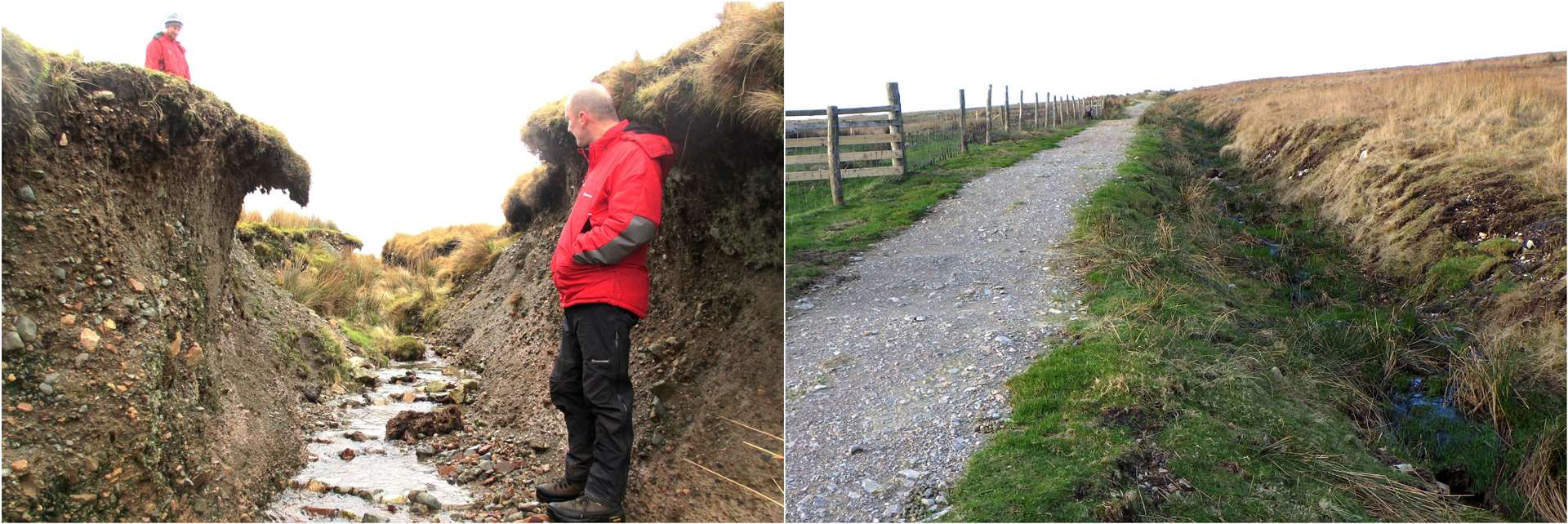 Before and after pictures of Bleng in Wasdale (Fix the Fells/PA)