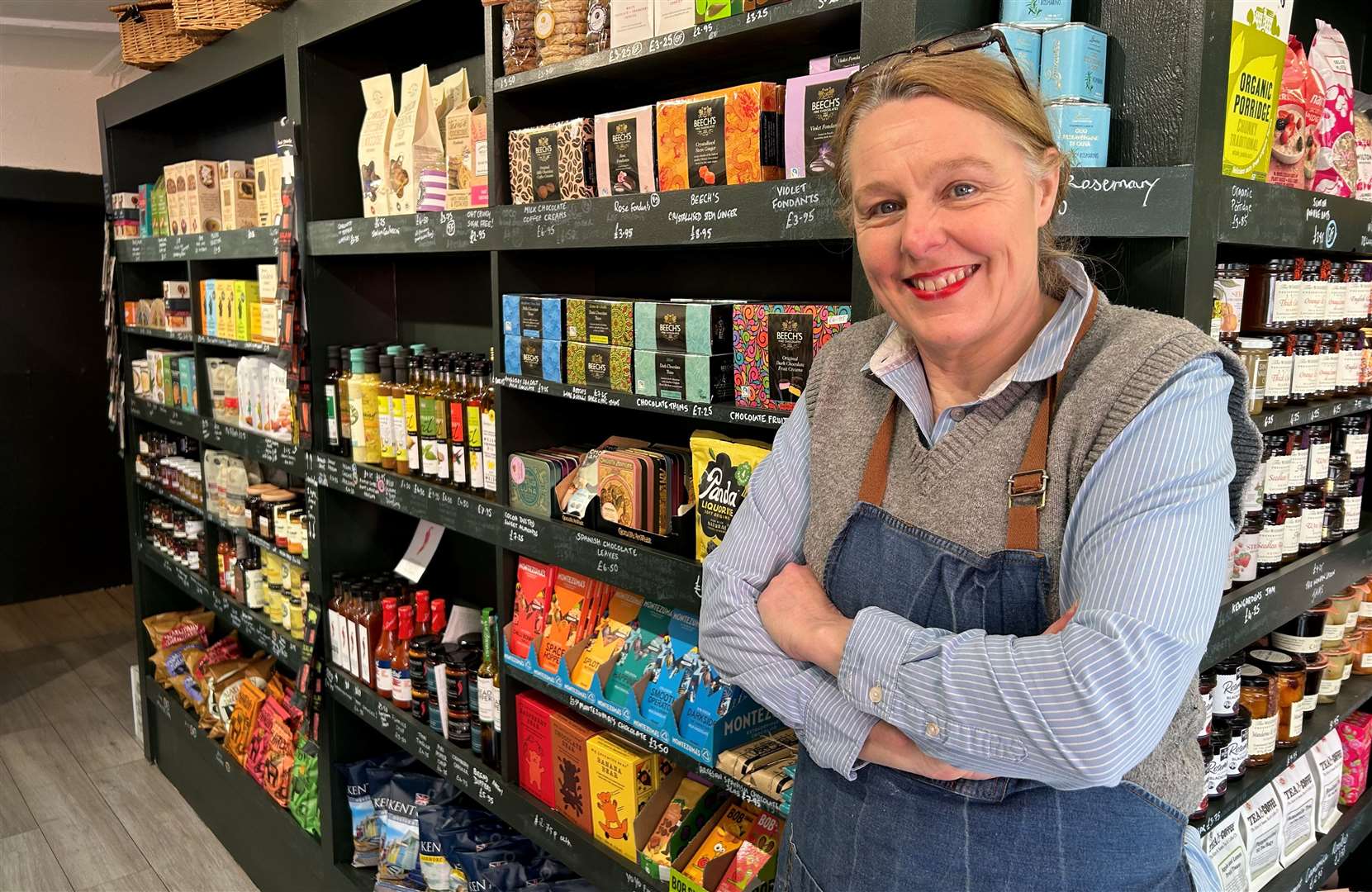 East Street Deli owner Nicky Reader says she has not noticed major issues yet but a major closure of the A251 is set to last for the next seven weeks