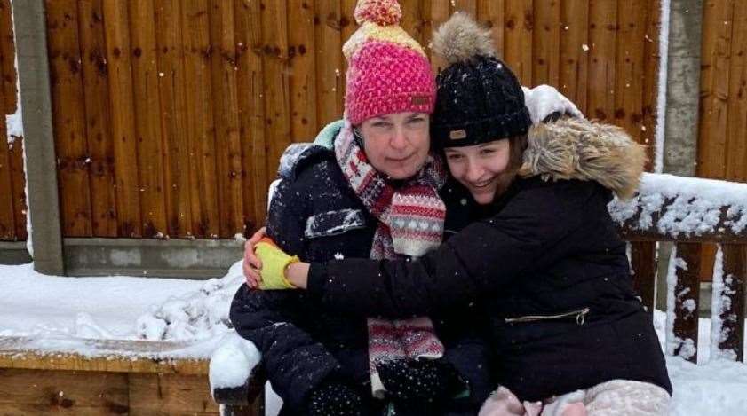 Mandy Lane with her daughter Jess