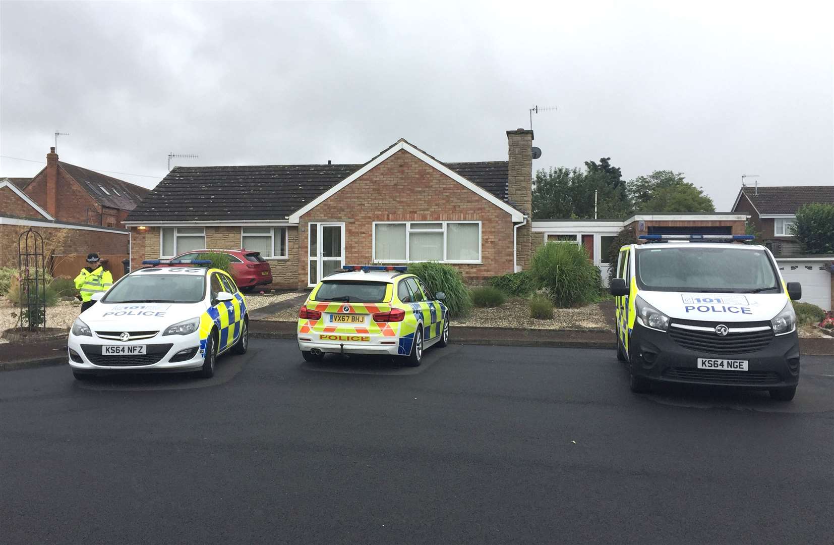 Officers searched a bungalow in Kempsey shortly after the discovery of the remains (Richard Vernalls/PA)