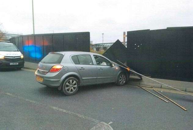 Saunders narrowly avoided mowing down a family