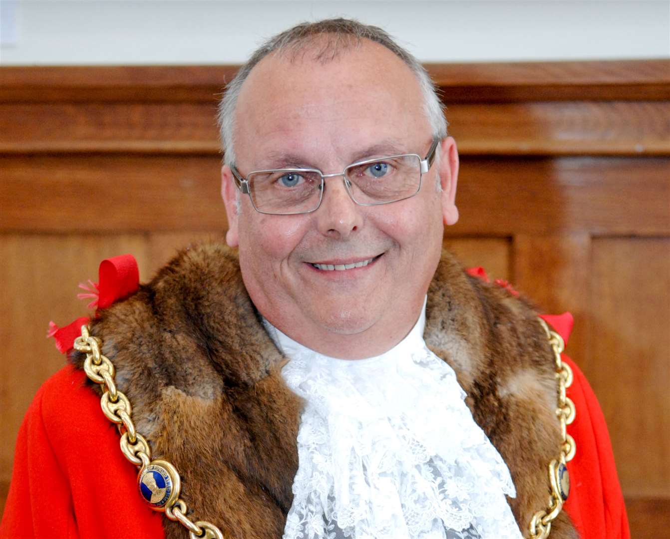 Brian Mortimer became Mayor of Maidstone in 2001