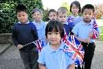 Some of the children from St Paul's Infants School, who had their day spoiled