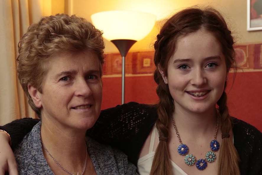 Theresa Ferguson and her daughter Sinead, after they were hit by a car in Penenden Heath