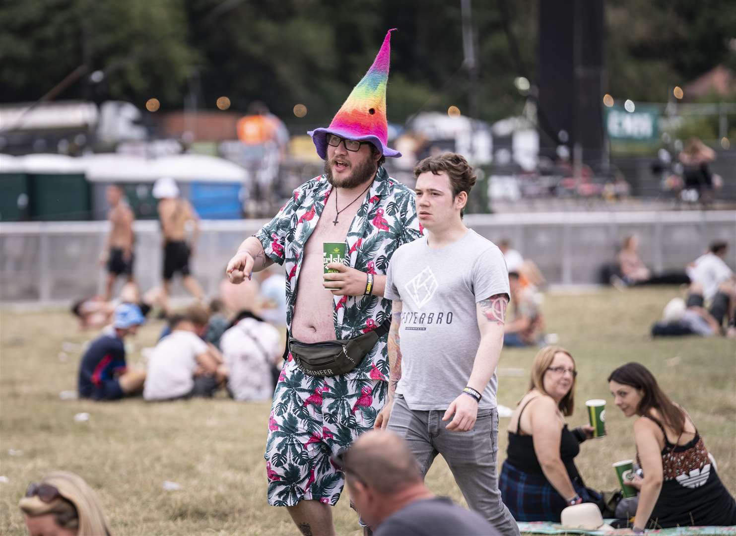 Revellers in Leeds (Danny Lawson/PA)