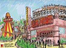 An artist's impression of how the new-look Dreamland may look