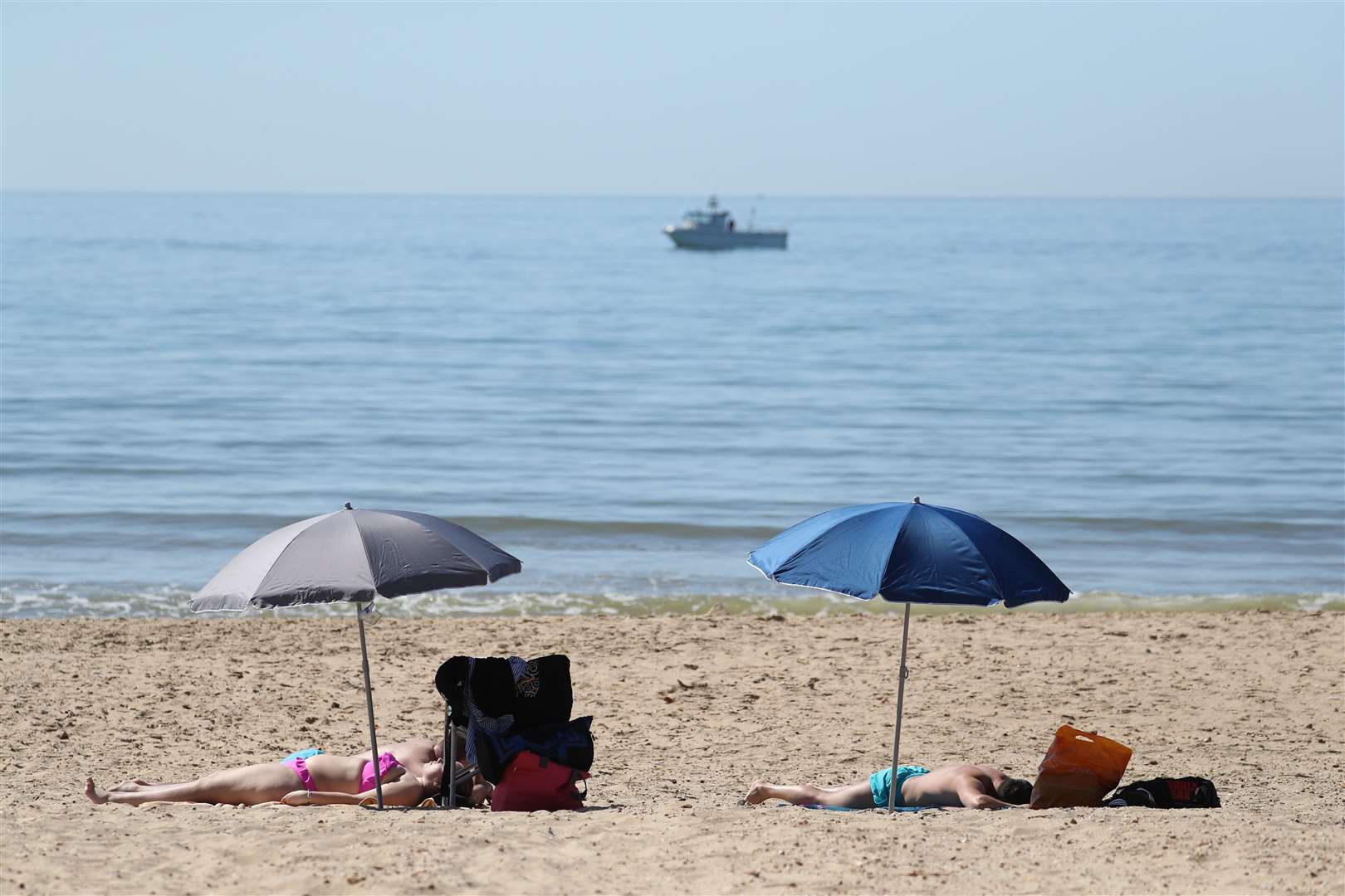 May brought even better weather as people enjoyed looser Covid restrictions and headed to Bournemouth beach in Dorset (Andrew Matthews/PA)