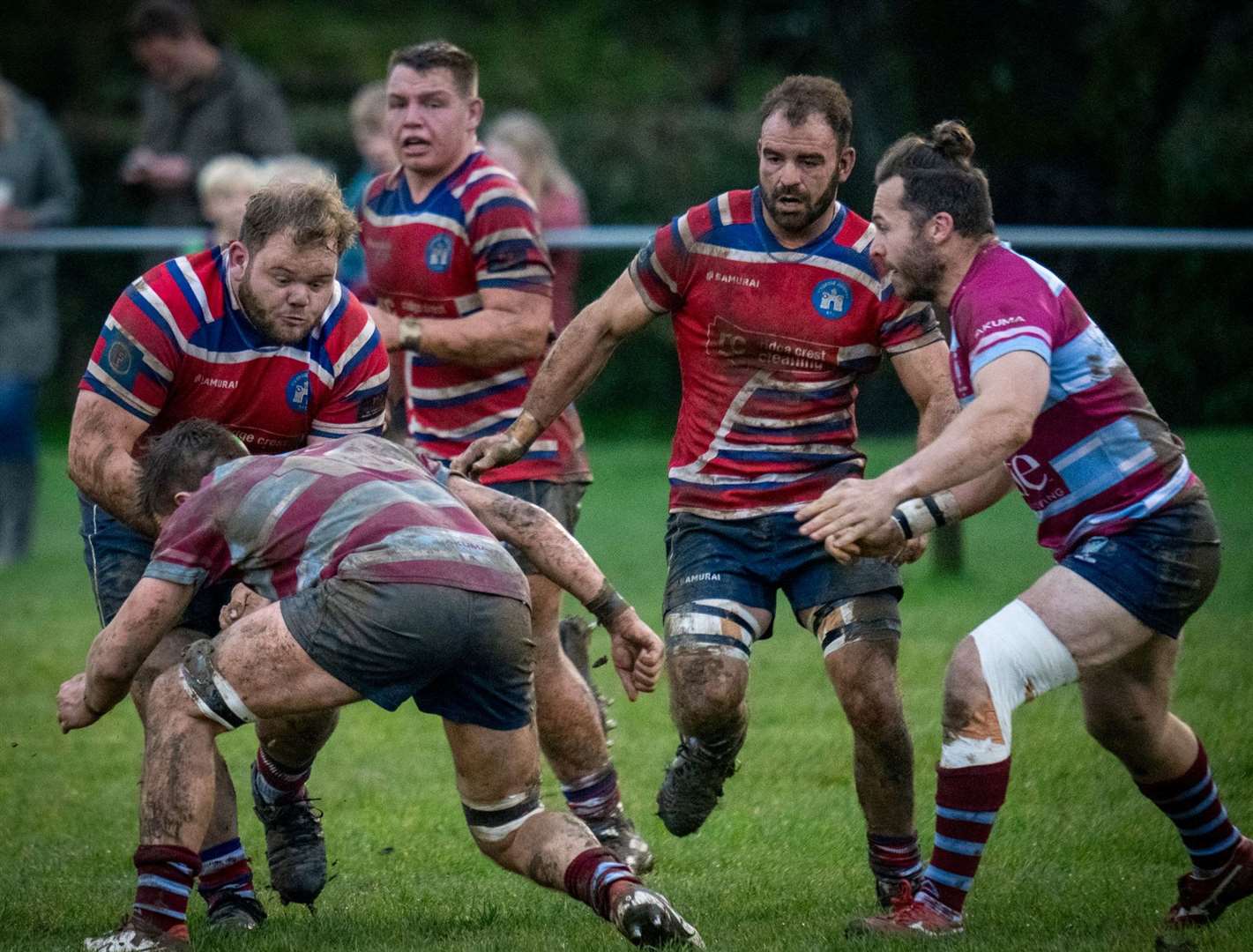 Reece Conlon drives forward for Tonbridge Juddians against Wimbledon. Picture: Karl Lincoln