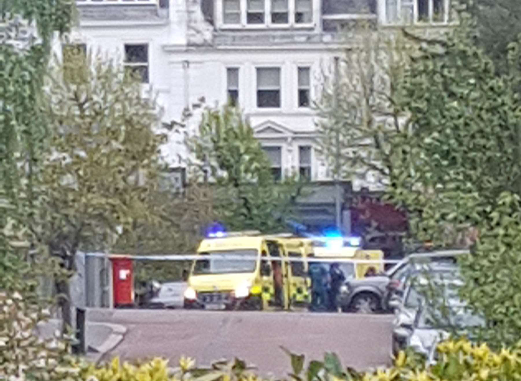 Emergency services at the scene