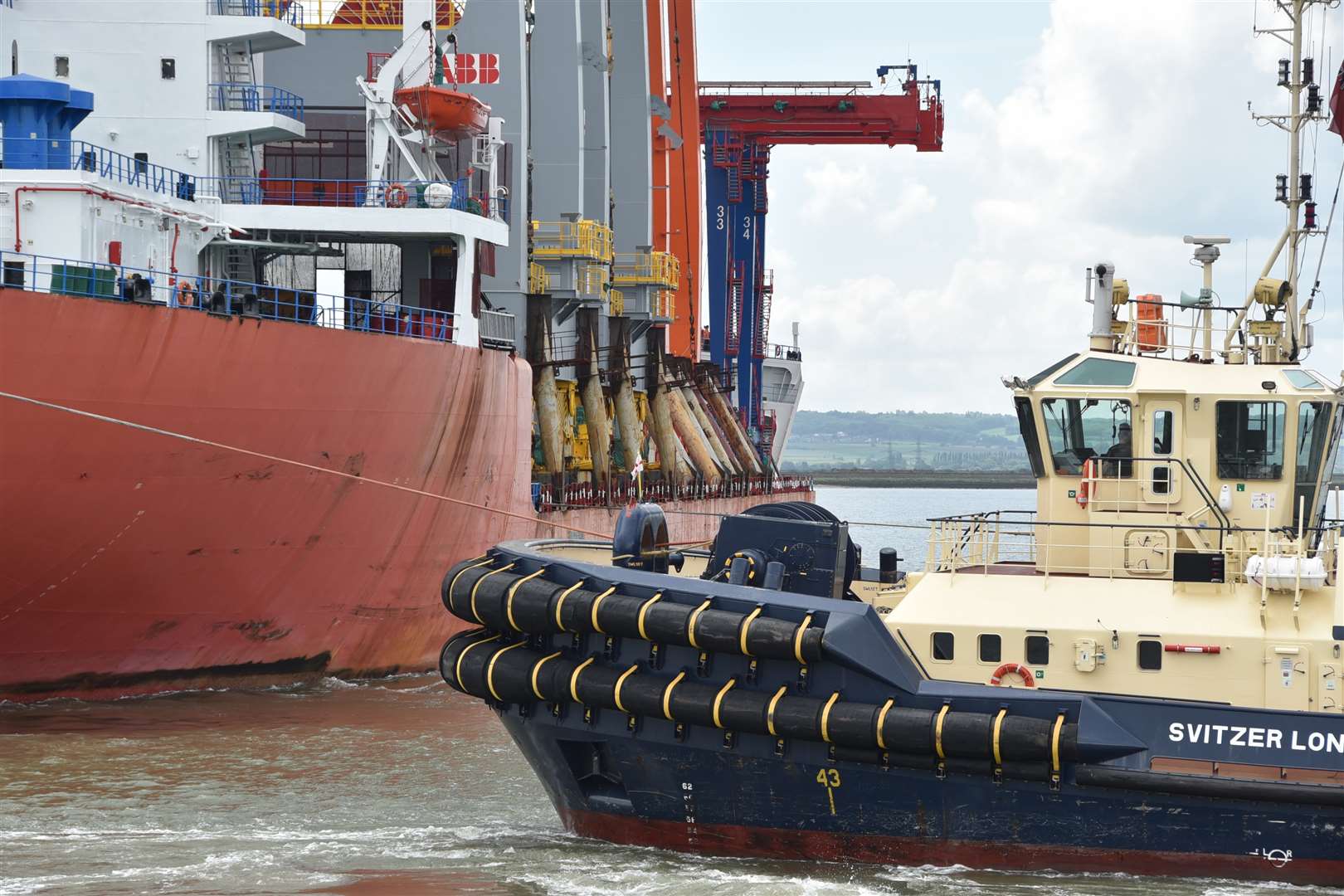 The ship arrived at London Gateway port in Essex. Picture: Richard Green