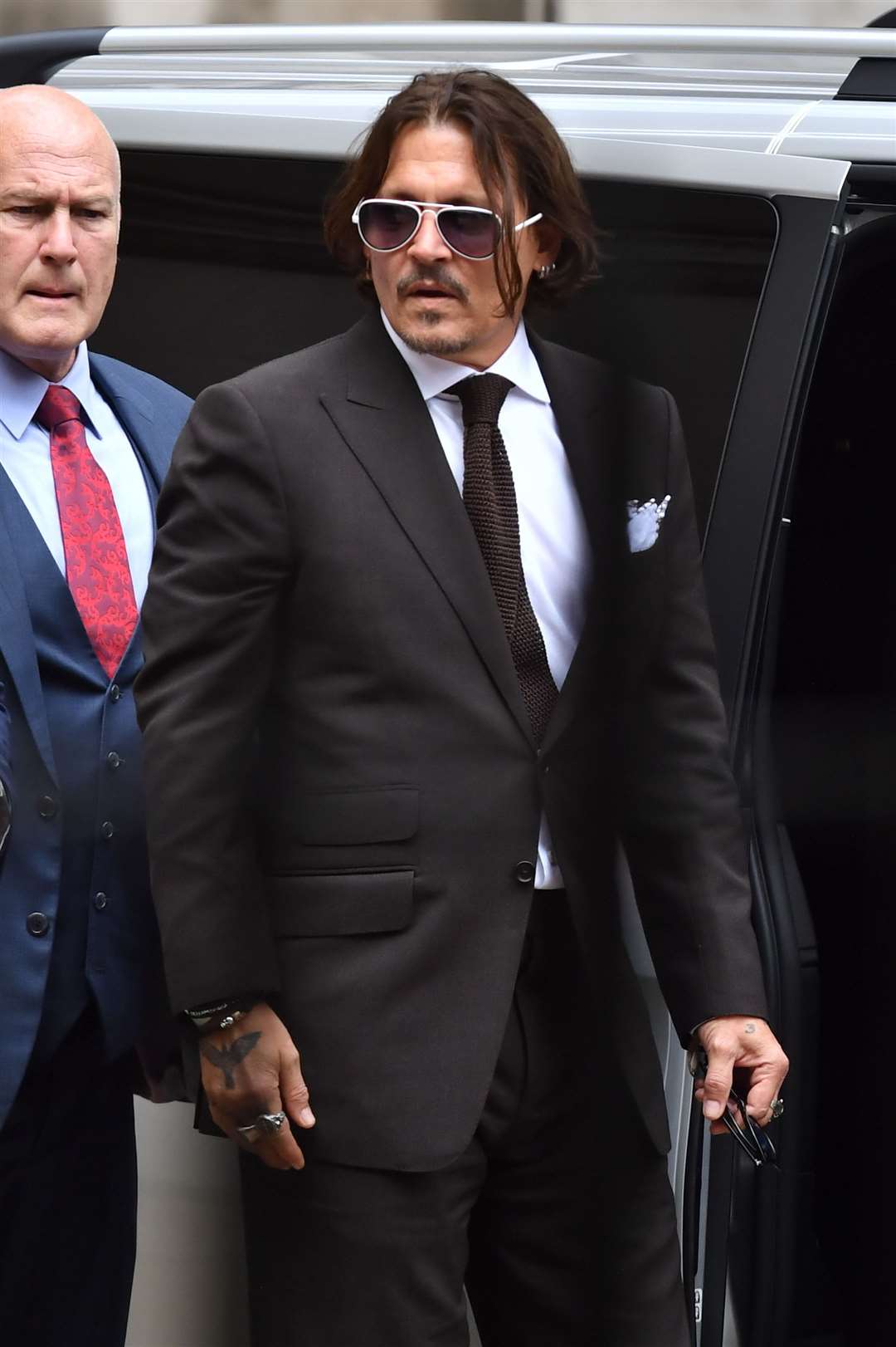 Johnny Depp at the High Court (Dominic Lipinski/PA)