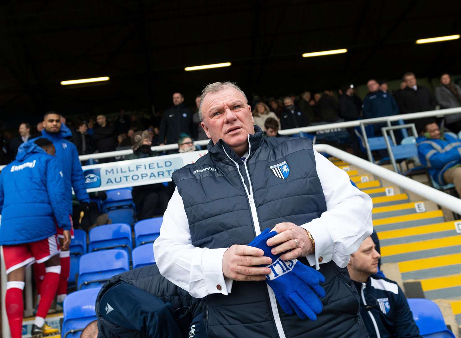 Steve Evans enjoyed the reception he got on his return to London Road Picture: Ady Kerry