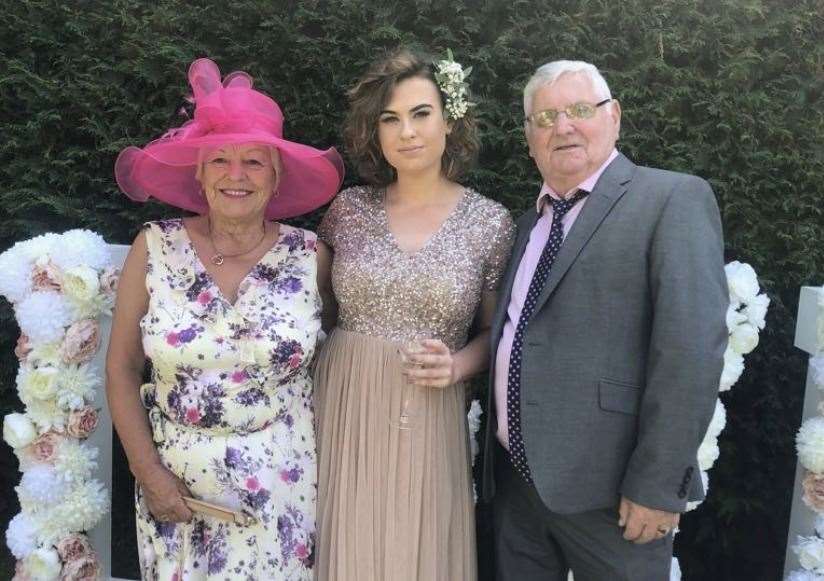 Roy Ives and wife Marjorie, with granddaughter Scarlett Walsh