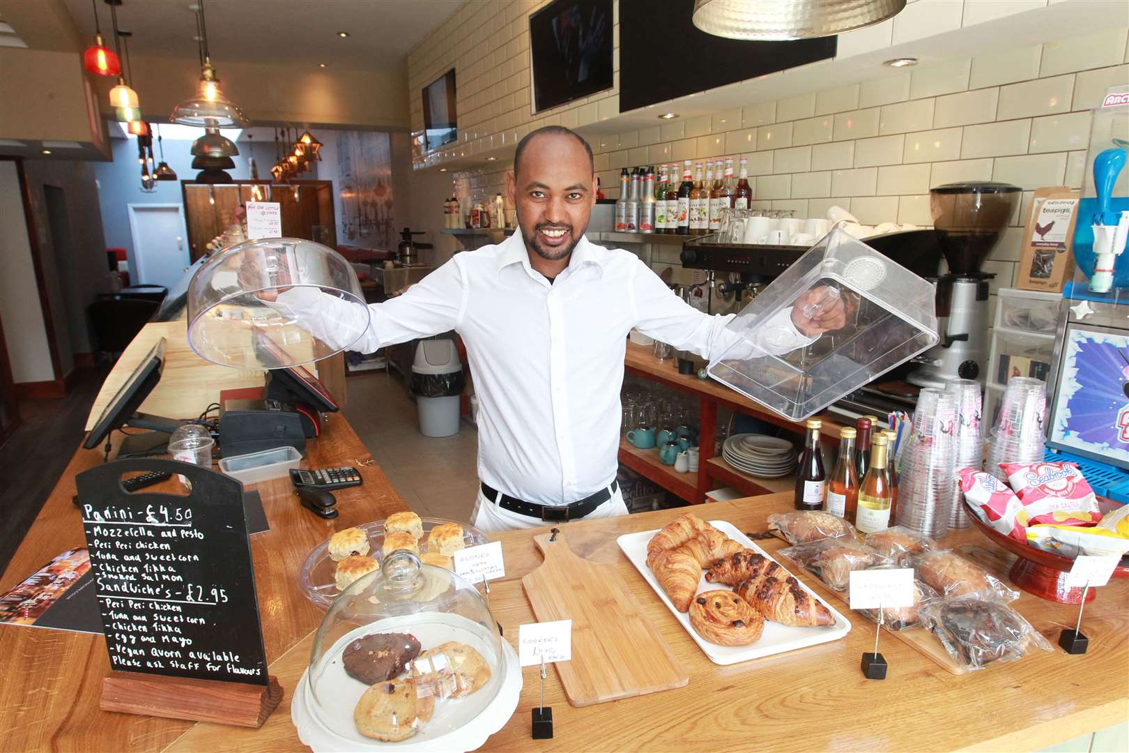 Ziggy Okubay, is the owner of a new café in Tunbridge Wells on St John's Street