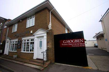 Hogben and Sons funeral directors in Hope Street, Sheerness