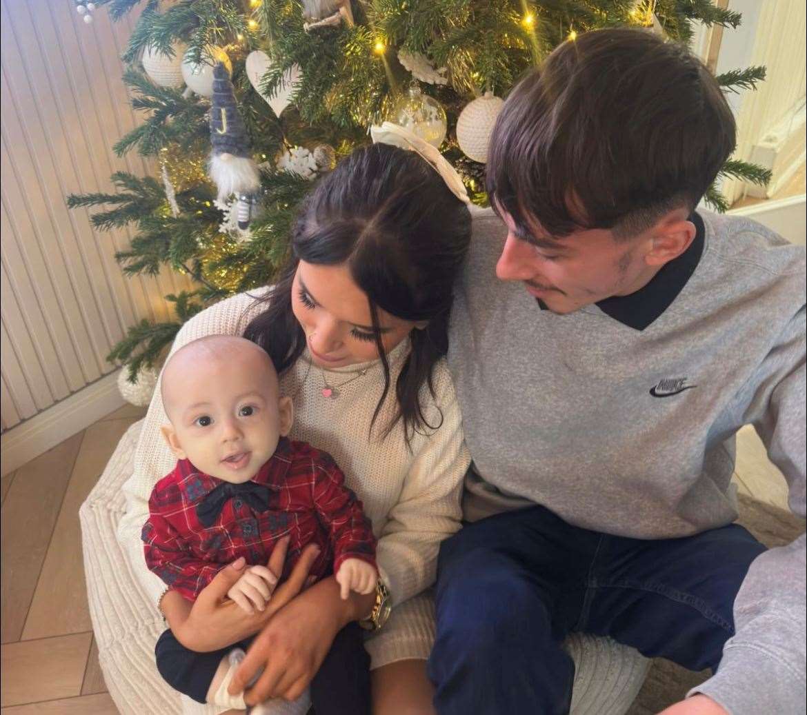 Demi Miller and Jamie Deary, from Aylesham, between Canterbury and Dover, were left in “complete shock” after son Carter's cancer diagnosis. Picture: Demi Miller